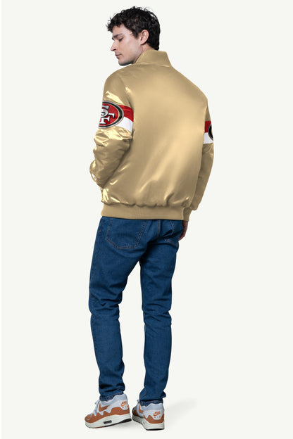 Starter Best Seller / MENS SAN FRANCISCO 49ERS SATIN VARSITY JACKET