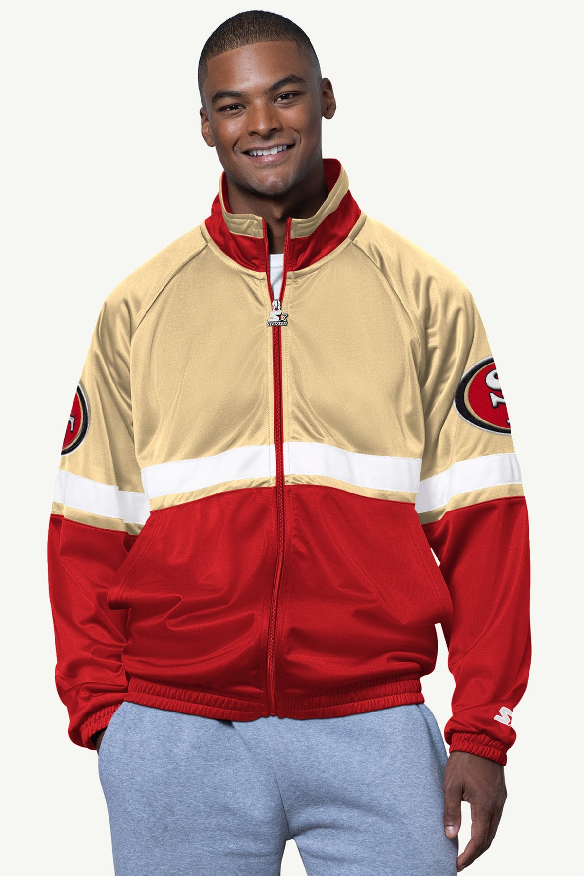 Starter Recommended / MENS SAN FRANCISCO 49ERS VETERAN TRACK JACKET