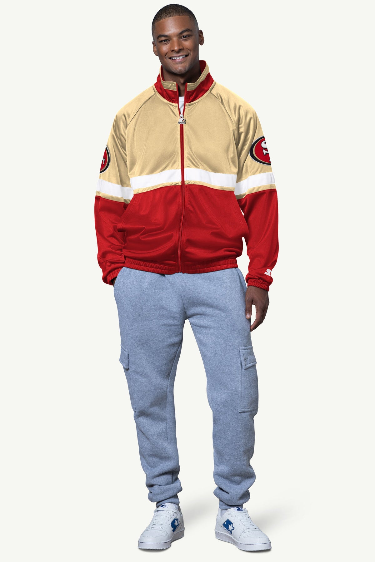 Starter Recommended / MENS SAN FRANCISCO 49ERS VETERAN TRACK JACKET