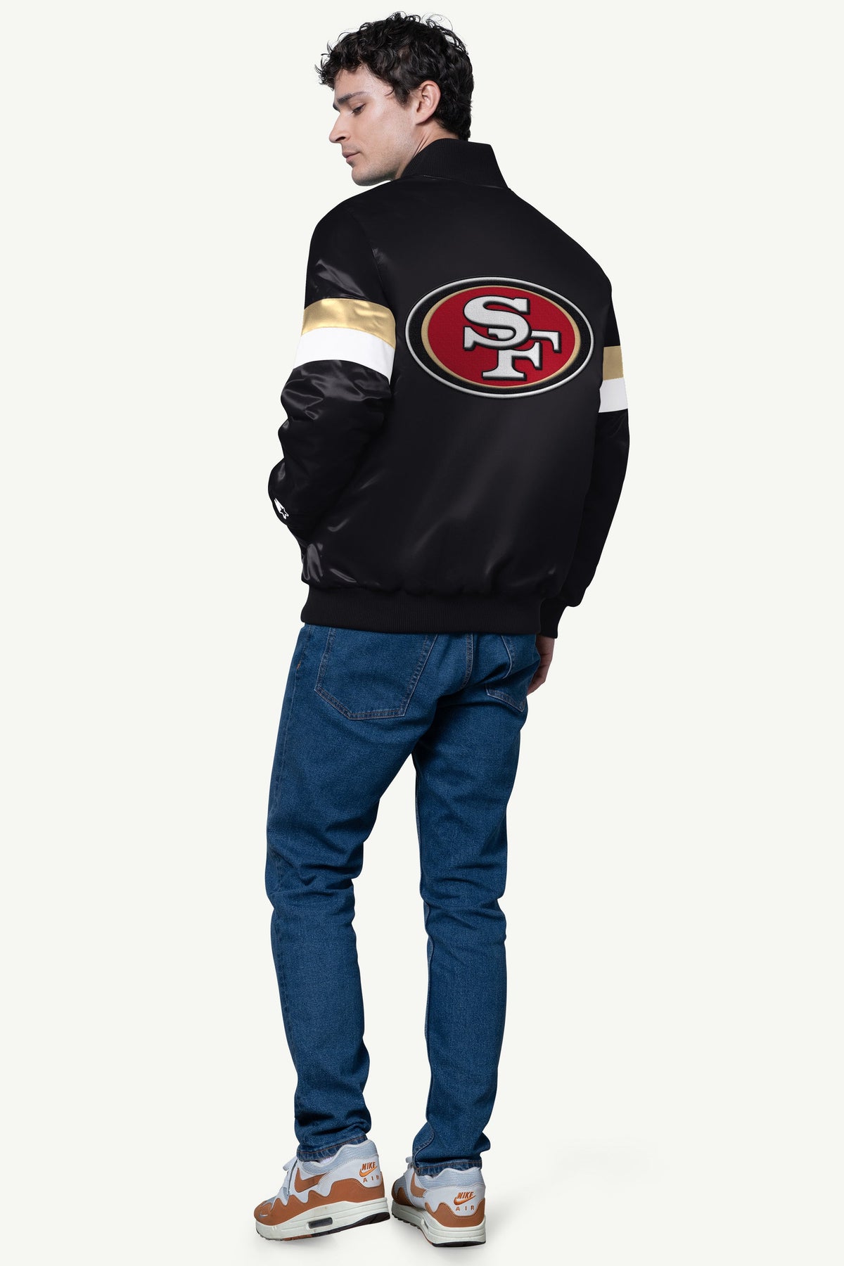 Starter Trending / MENS SAN FRANCISCO 49ERS SATIN VARSITY JACKET