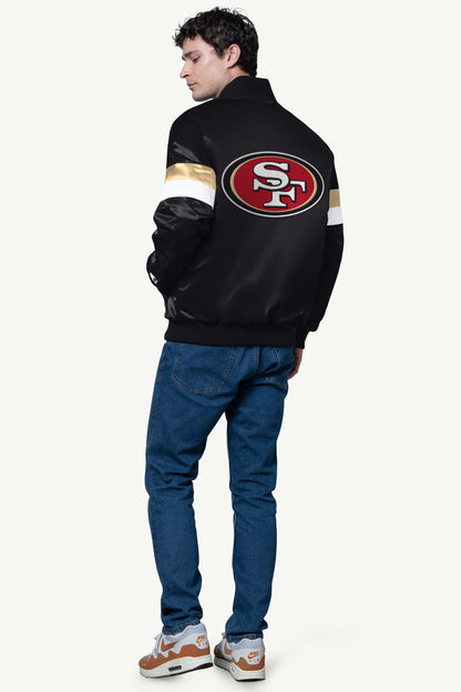 Starter Trending / MENS SAN FRANCISCO 49ERS SATIN VARSITY JACKET