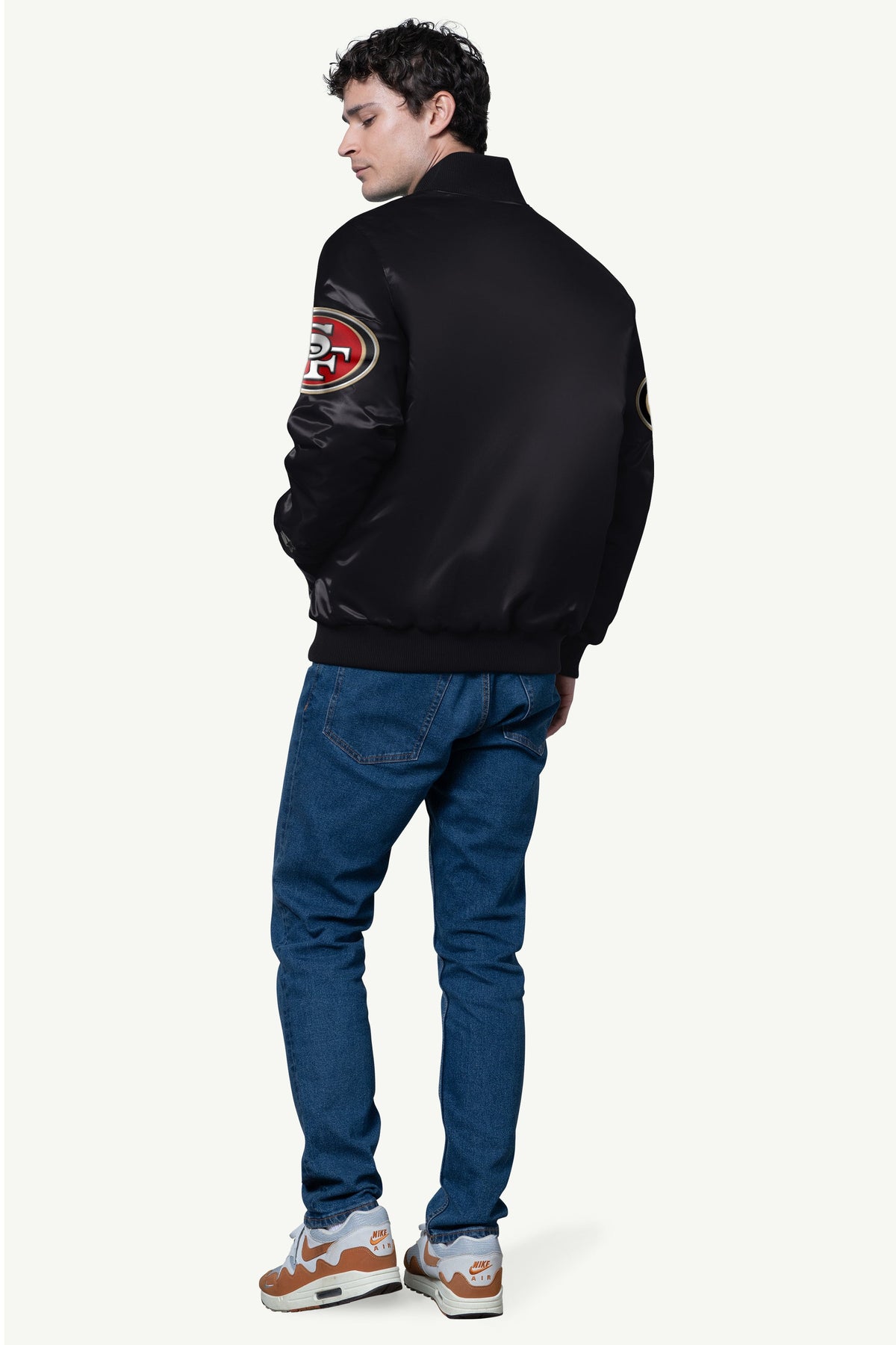 Starter Special Offer / MENS SAN FRANCISCO 49ERS SATIN VARSITY JACKET