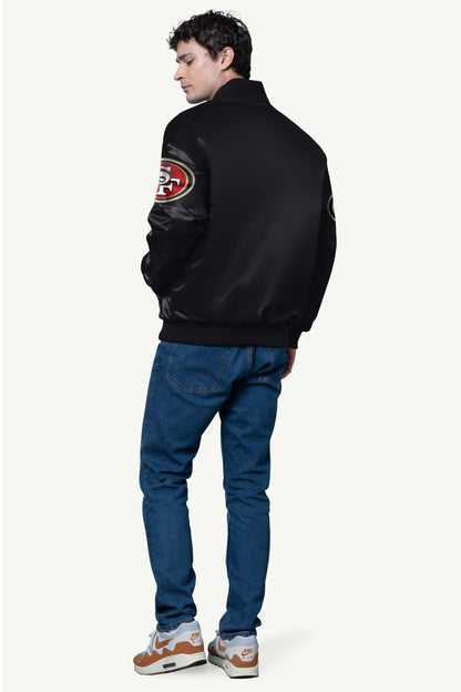 Starter Special Offer / MENS SAN FRANCISCO 49ERS SATIN VARSITY JACKET