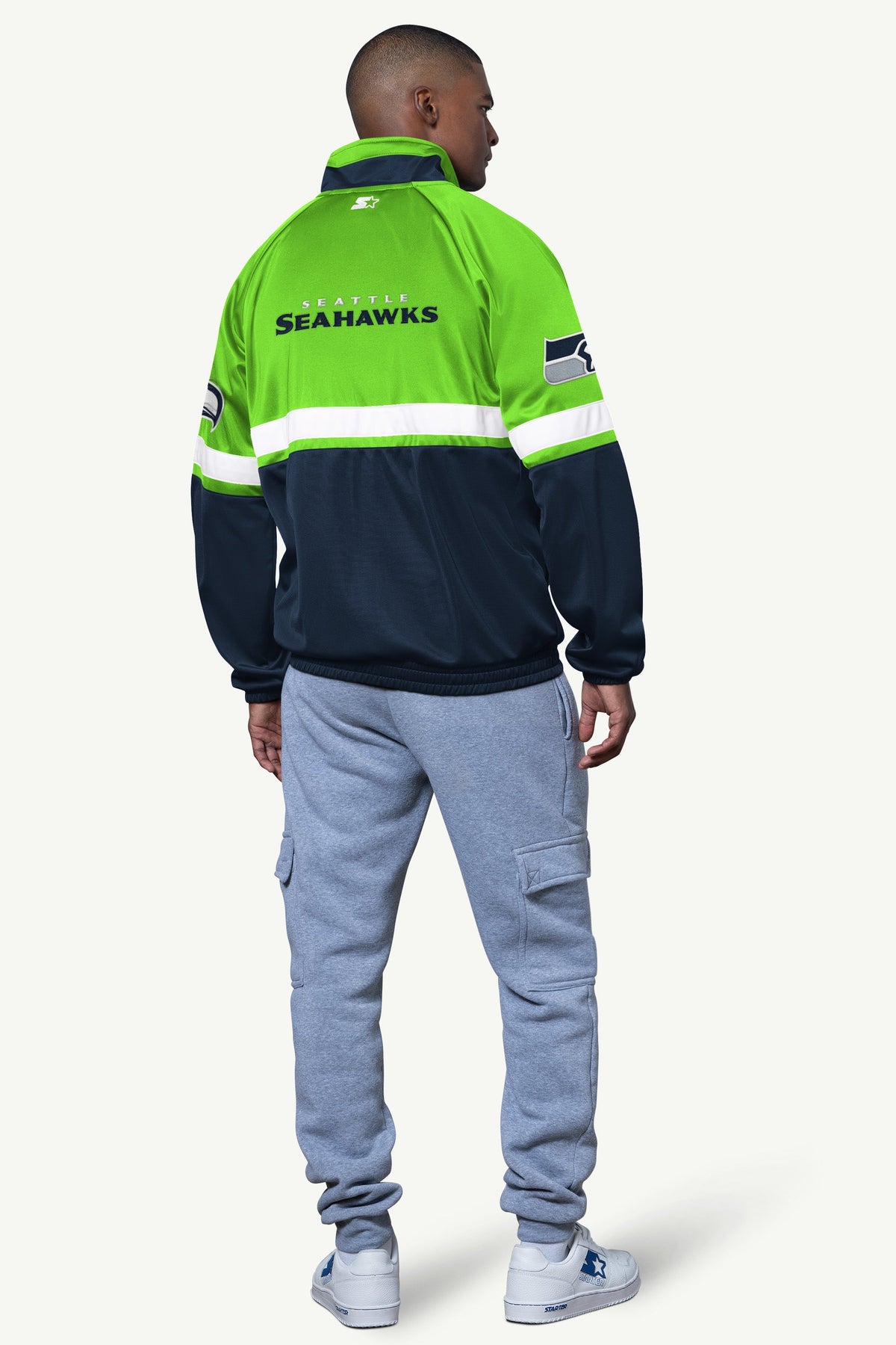 Starter Featured / MENS SEATTLE SEAHAWKS VETERAN TRACK JACKET