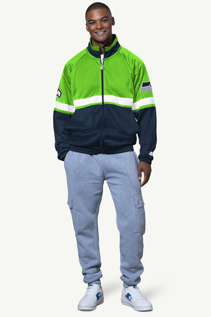Starter Featured / MENS SEATTLE SEAHAWKS VETERAN TRACK JACKET