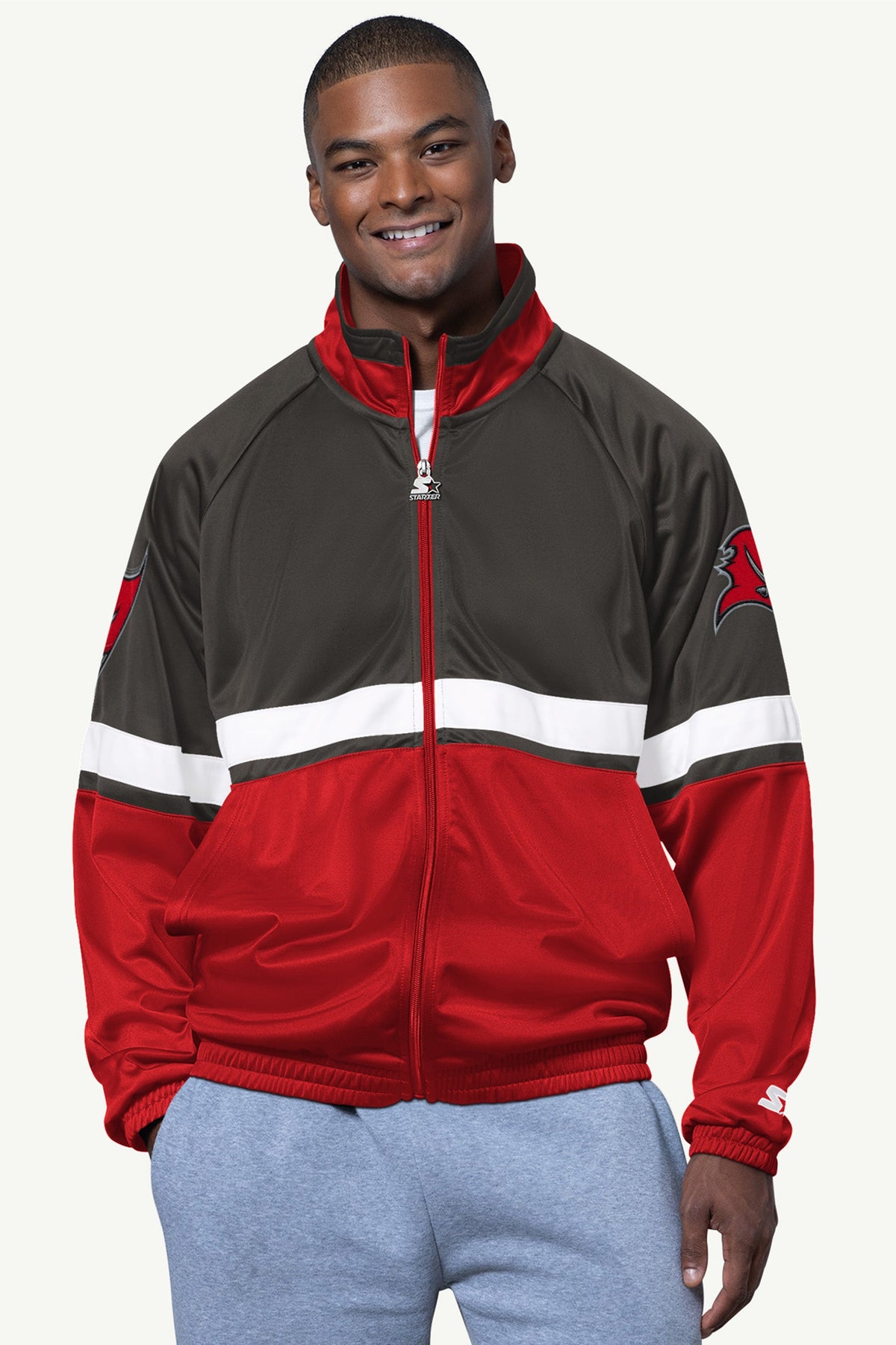 Starter Recommended / MENS TAMPA BAY BUCCANEERS VETERAN TRACK JACKET