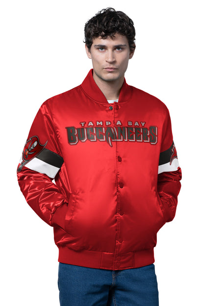 Starter Everyday / MENS TAMPA BAY BUCCANEERS TRIPLE OPTION SATIN VARSITY JACKET