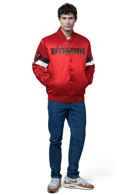 Starter Everyday / MENS TAMPA BAY BUCCANEERS TRIPLE OPTION SATIN VARSITY JACKET
