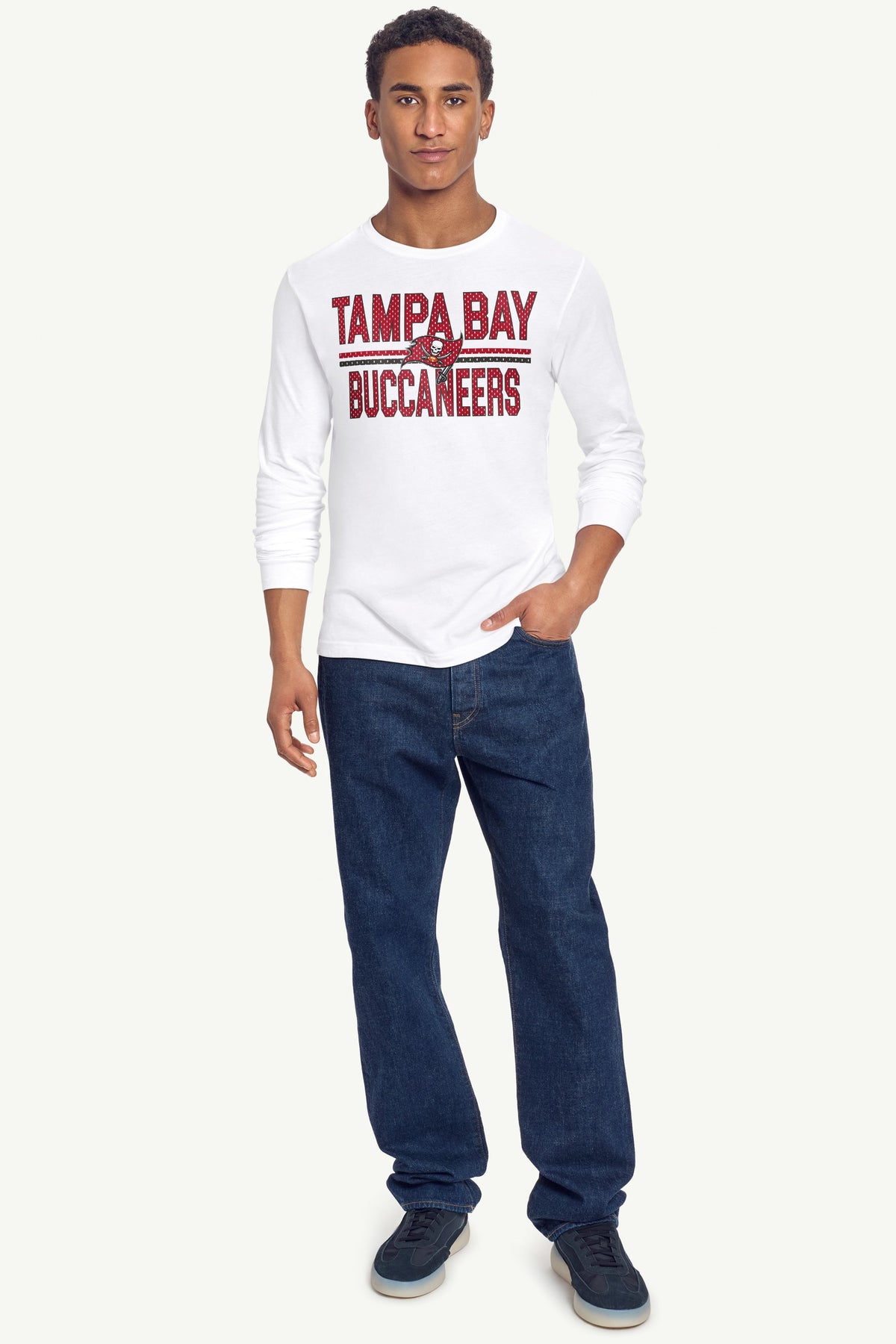 Starter Value / MENS TAMPA BAY BUCCANEERS MESH LOOK LONG SLEEVE T SHIRT