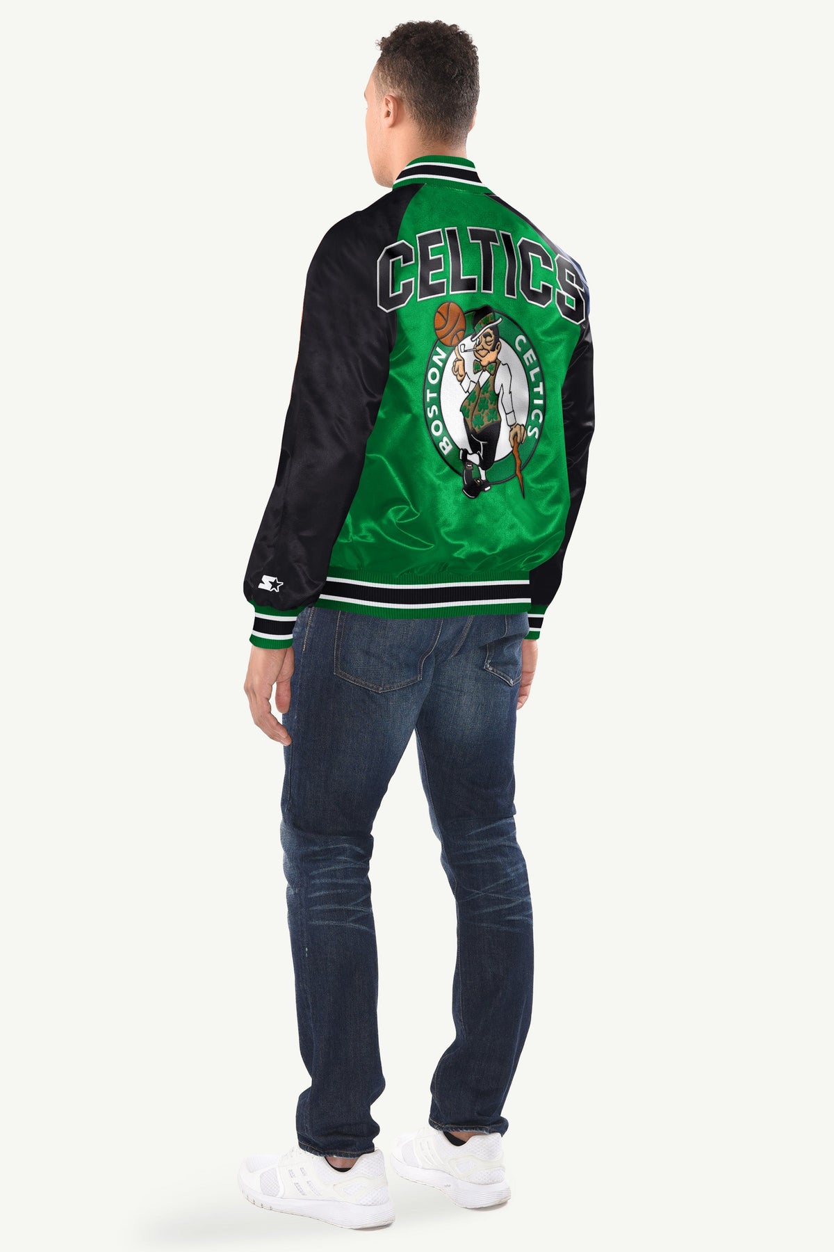 Starter Great Value / MENS BOSTON CELTICS INDUCTEE SATIN VARSITY JACKET