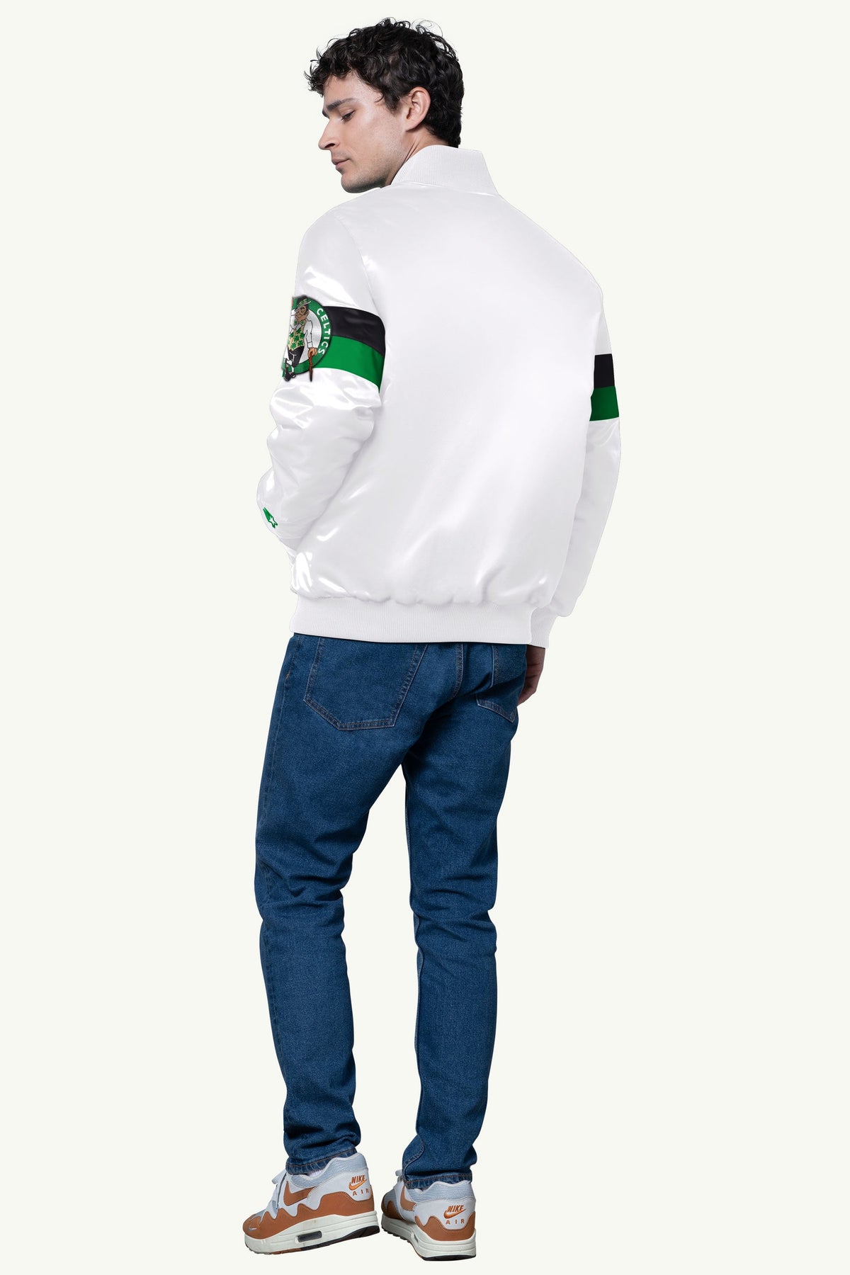 Starter Great Value / MENS BOSTON CELTICS TRIPLE OPTION SATIN VARSITY JACKET