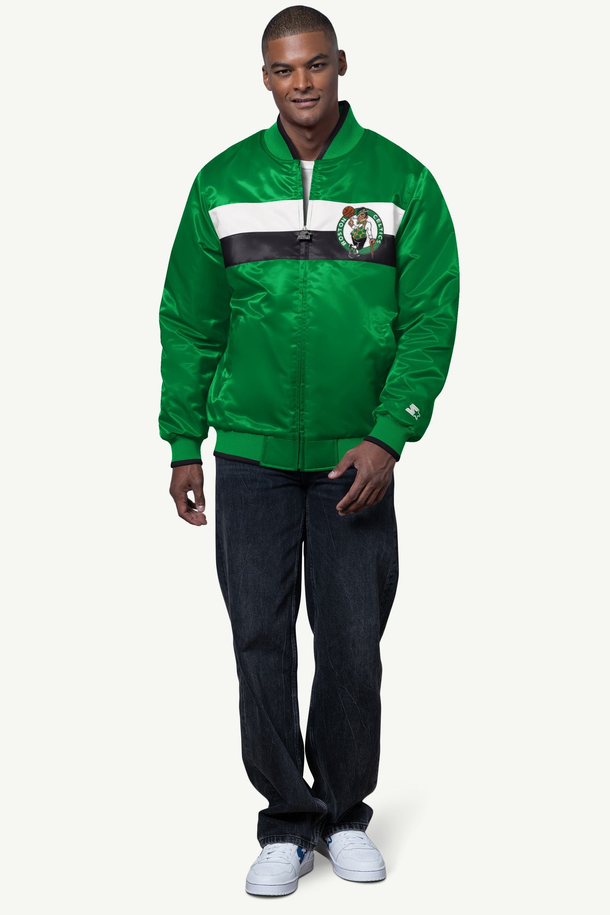 Starter Everyday / MENS BOSTON CELTICS AMBASSADOR SATIN VARSITY JACKET
