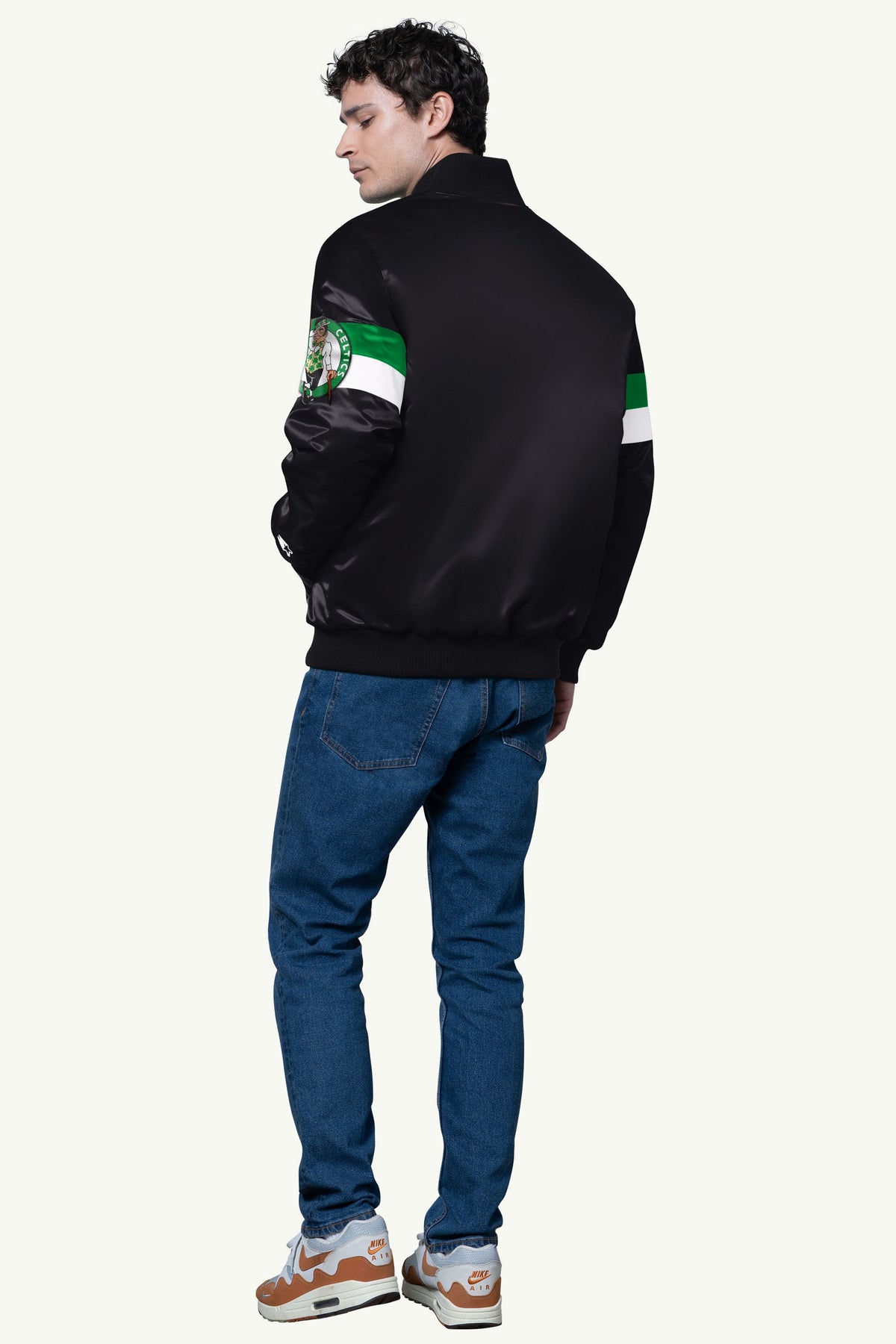 Starter Signature / MENS BOSTON CELTICS TRIPLE OPTION SATIN VARSITY JACKET