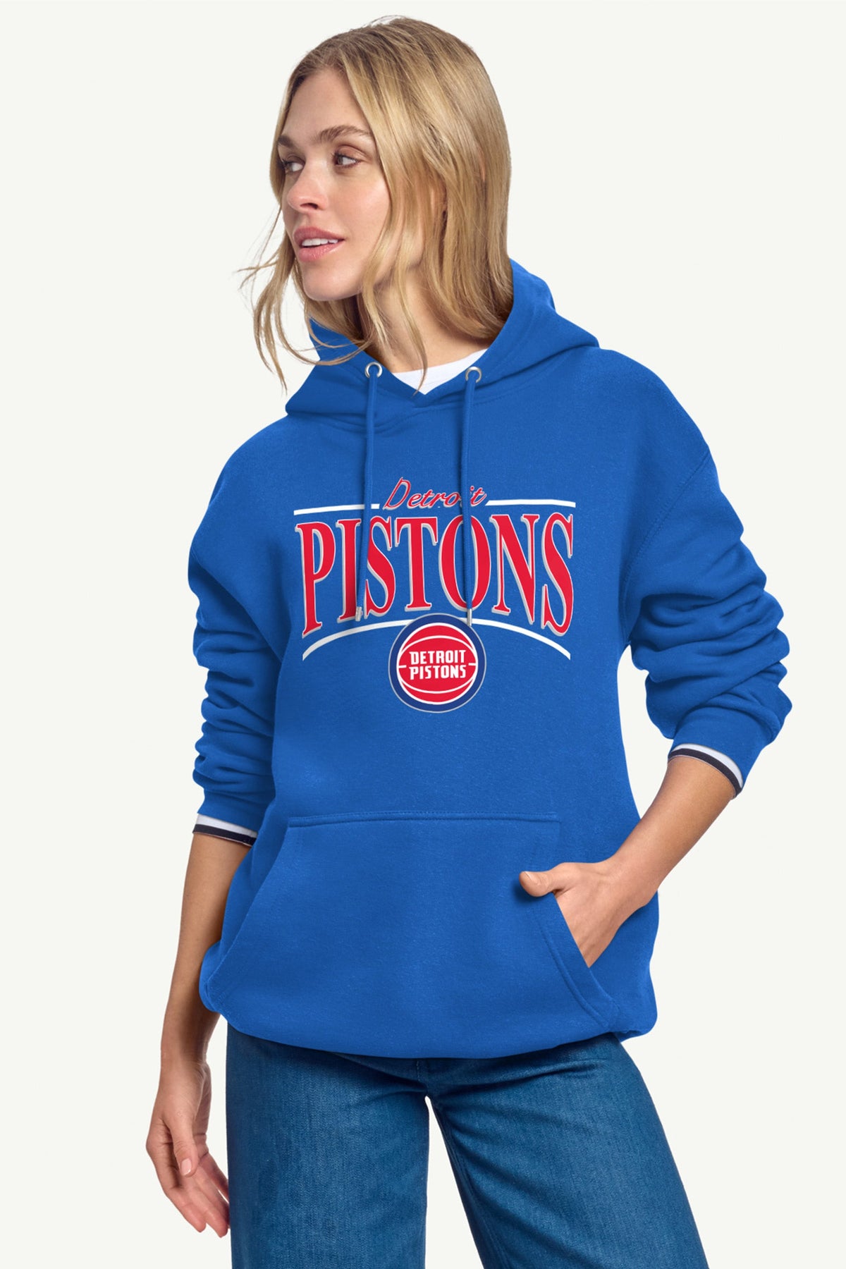 Starter Essential / WOMENS DETROIT PISTONS ARCH HOODIE