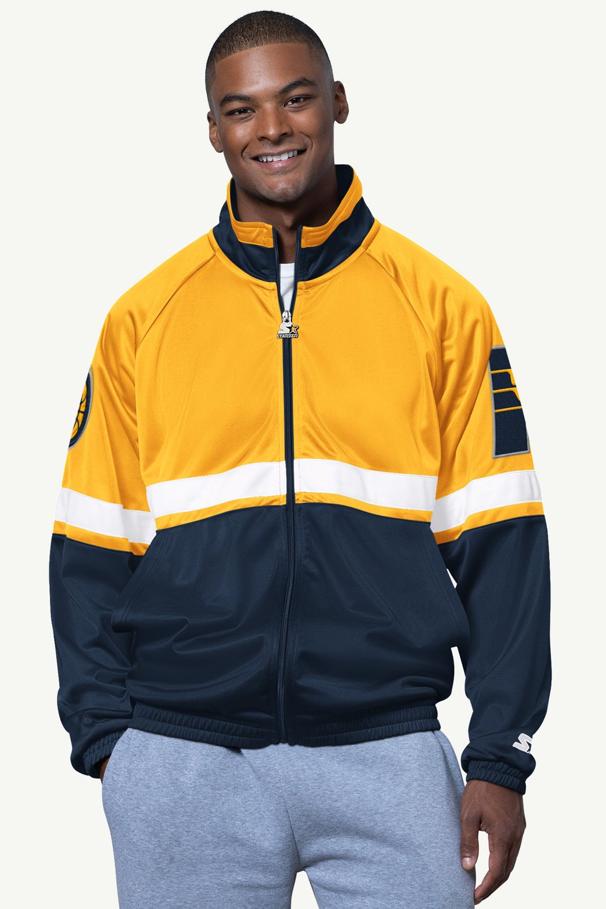 Starter Discount / MENS INDIANA PACERS VETERAN TRACK JACKET
