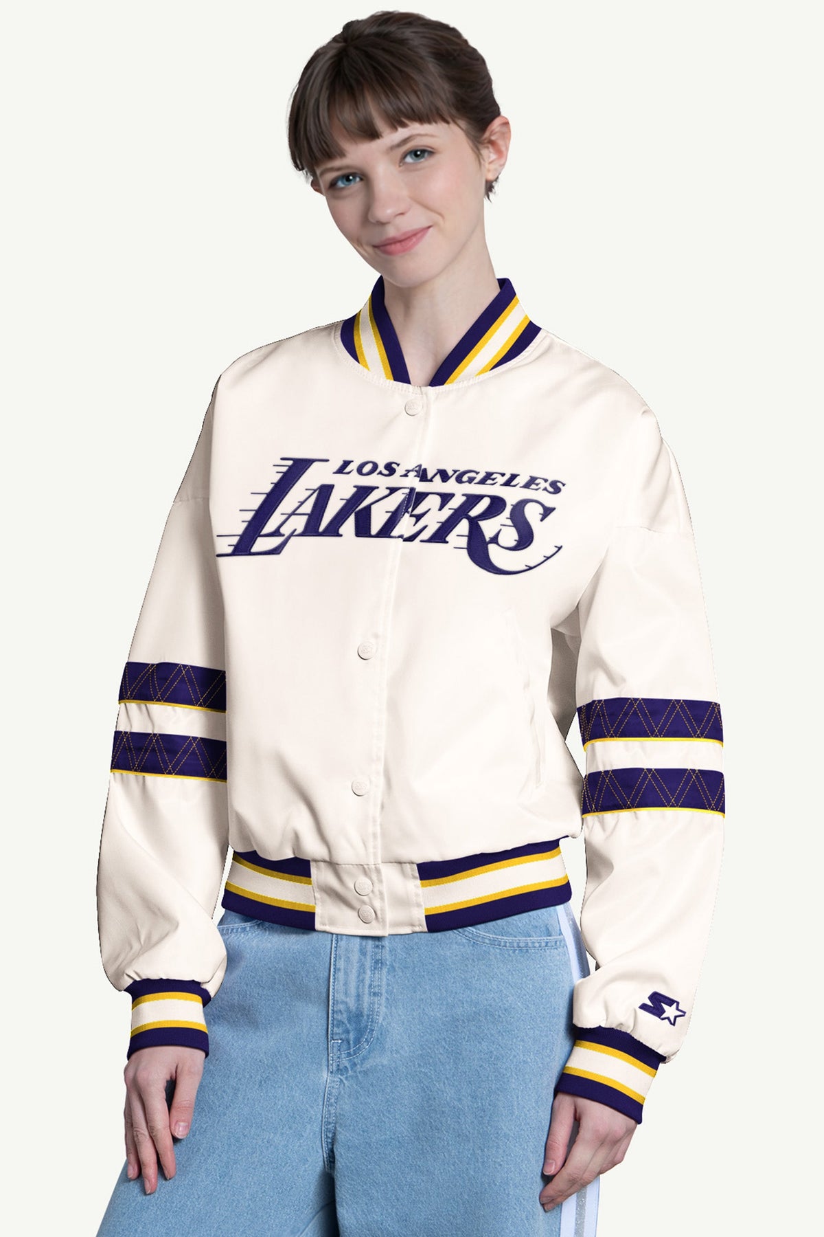 Starter Customer Favorite / WOMENS LA LAKERS INTERCEPTION VARSITY JACKET