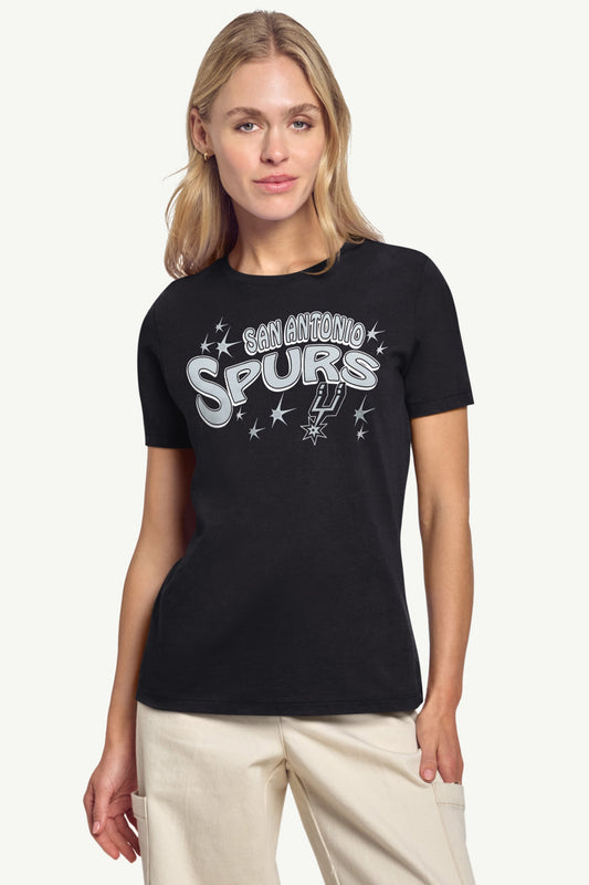 Starter Special Offer / WOMENS SAN ANTONIO SPURS FIREWORKS SHORT SLEEVE T SHIRT