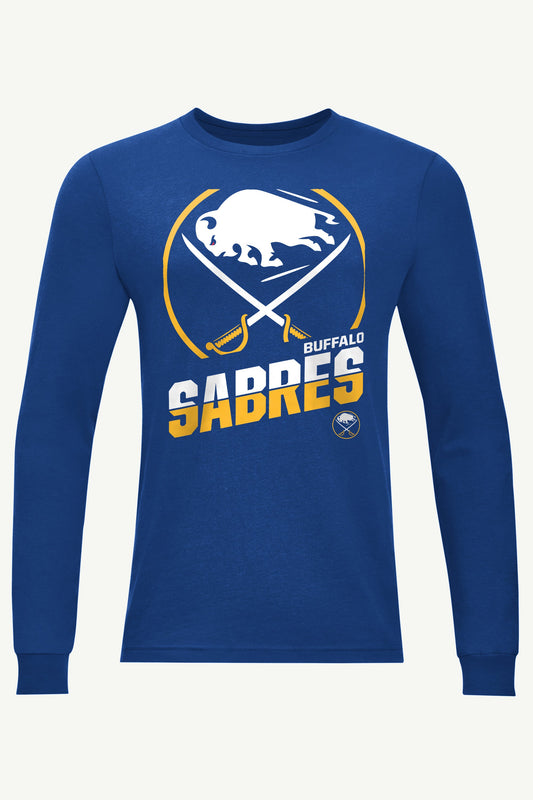 Starter Smart Buy / MENS BUFFALO SABRES LOGO ZOOM LONG SLEEVE T SHIRT