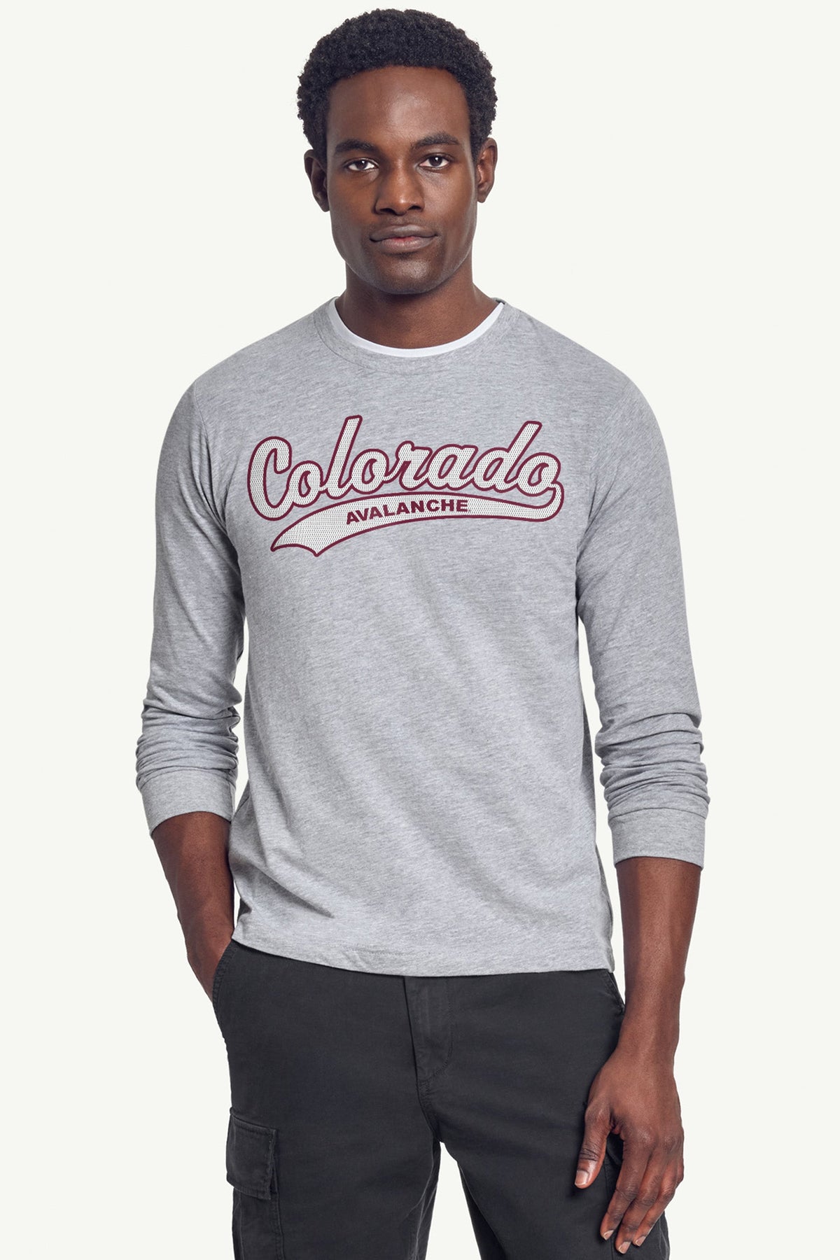 Starter Signature / MENS COLORADO AVALANCHE TAILSWEEP LONG SLEEVE T SHIRT
