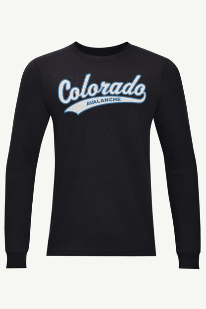 Starter Premium / MENS COLORADO AVALANCHE TAILSWEEP LONG SLEEVE T SHIRT
