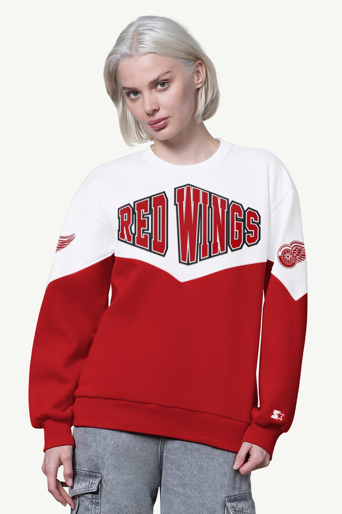 Starter Top Pick / WOMENS DETROIT RED WINGS CLUTCH HIT FLEECE