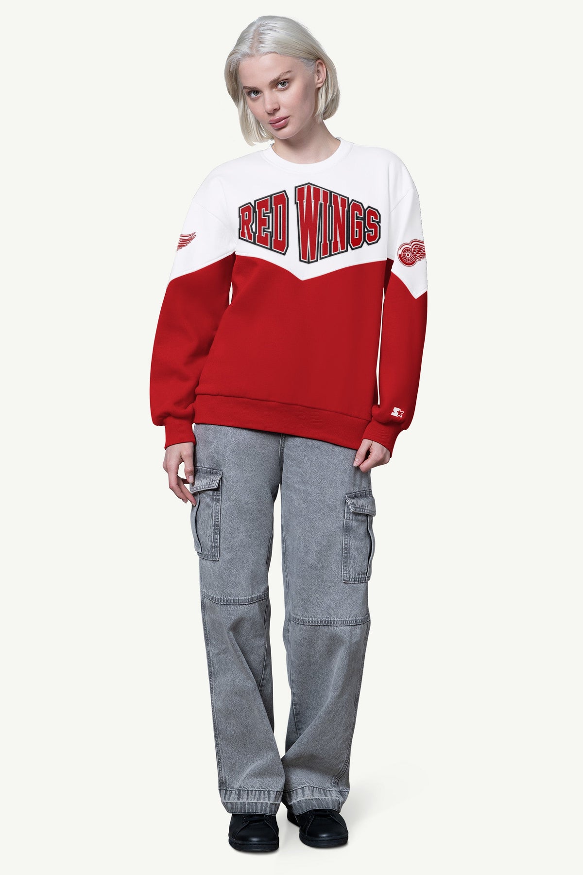 Starter Top Pick / WOMENS DETROIT RED WINGS CLUTCH HIT FLEECE