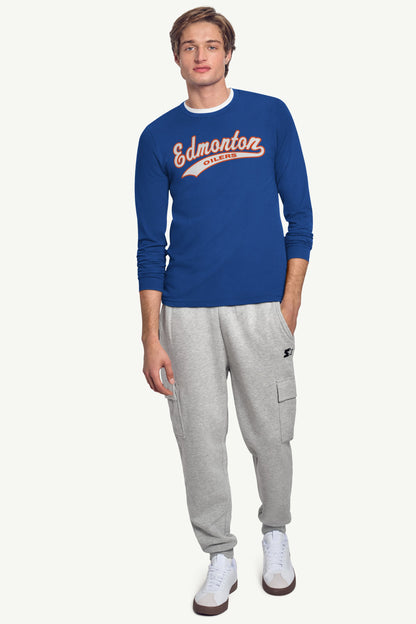 Starter Recommended / MENS EDMONTON OILERS TAILSWEEP LONG SLEEVE T SHIRT