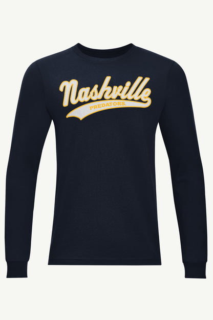 Starter Customer Favorite / MENS NASHVILLE PREDATORS TAILSWEEP LONG SLEEVE T SHIRT