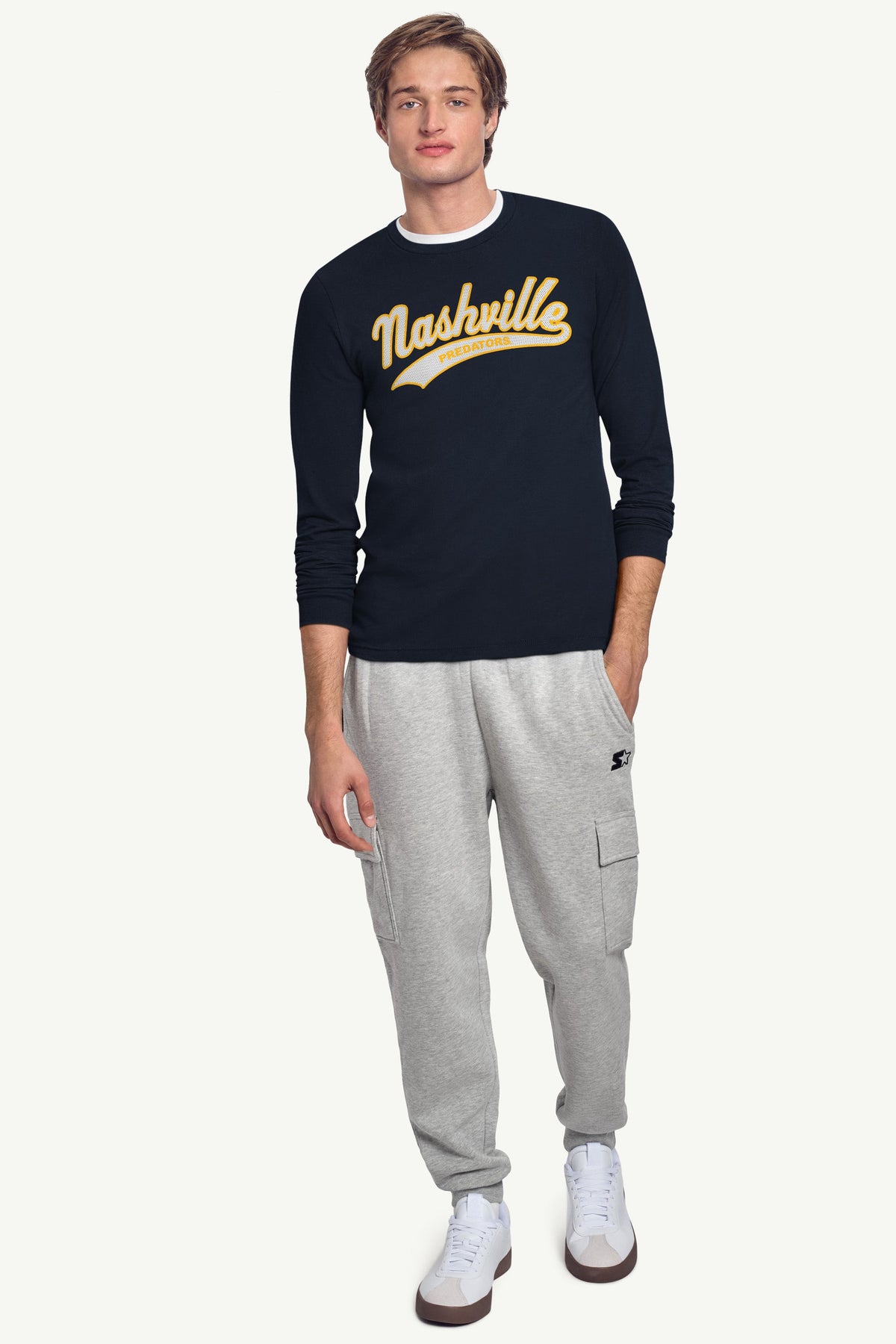 Starter Customer Favorite / MENS NASHVILLE PREDATORS TAILSWEEP LONG SLEEVE T SHIRT