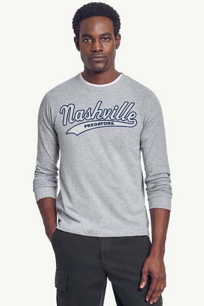 Starter Top Pick / MENS NASHVILLE PREDATORS TAILSWEEP LONG SLEEVE T SHIRT