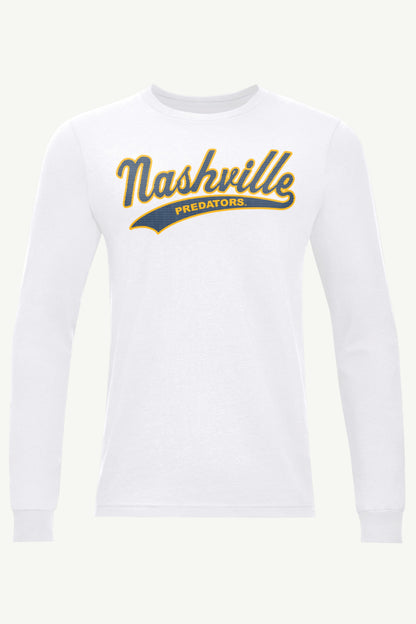 Starter Discount / MENS NASHVILLE PREDATORS TAILSWEEP LONG SLEEVE T SHIRT