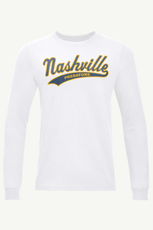 Starter Discount / MENS NASHVILLE PREDATORS TAILSWEEP LONG SLEEVE T SHIRT