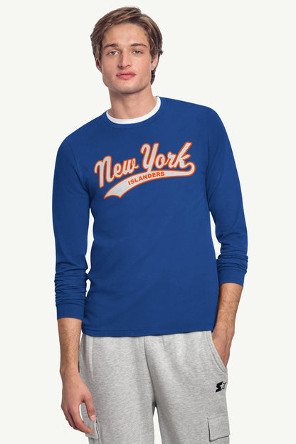 Starter New / MENS NEW YORK ISLANDERS TAILSWEEP LONG SLEEVE T SHIRT