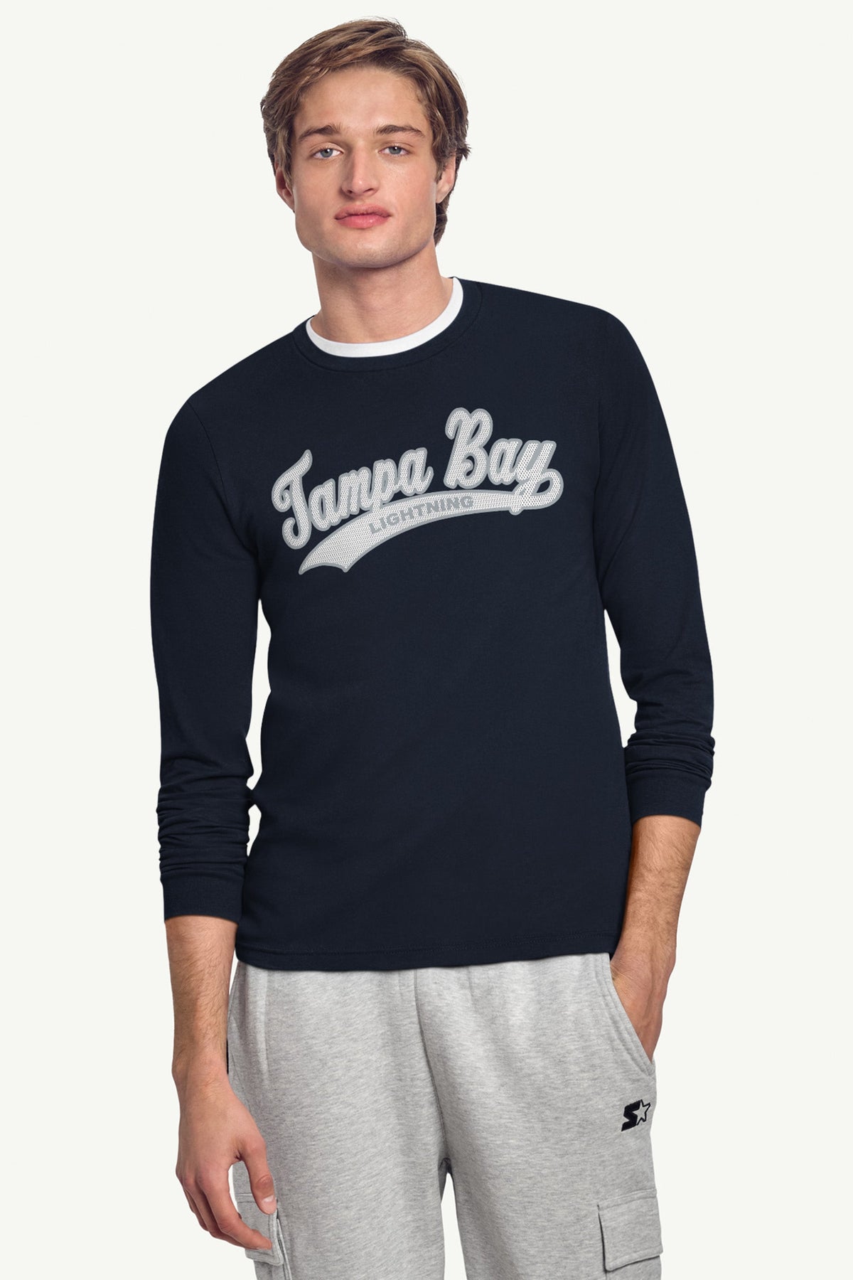 Starter Latest / MENS TAMPA BAY LIGHTNING TAILSWEEP LONG SLEEVE T SHIRT