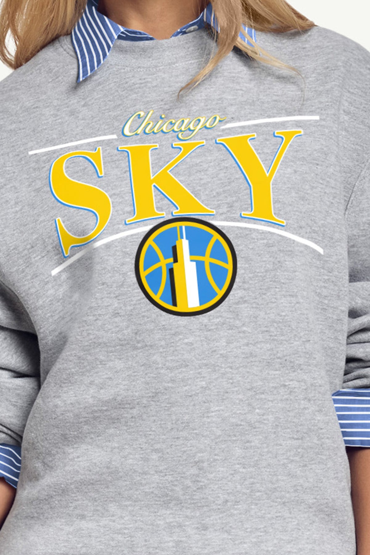 Starter Top Pick / WOMENS WNBA CHICAGO SKY ARCH SWEATSHIRT