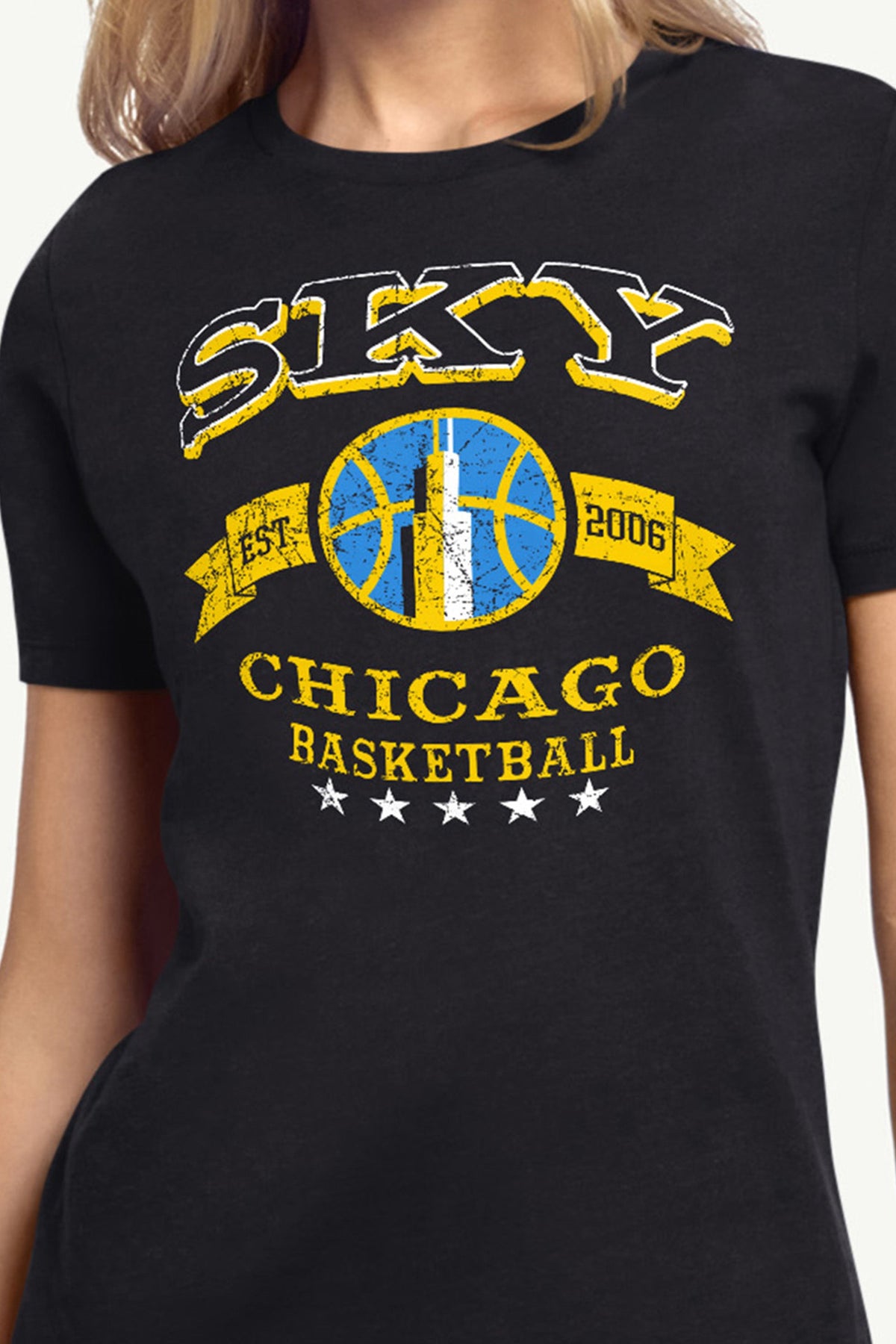 Starter Signature / WOMENS WNBA CHICAGO SKY BLEACHERS & BANNER T SHIRT