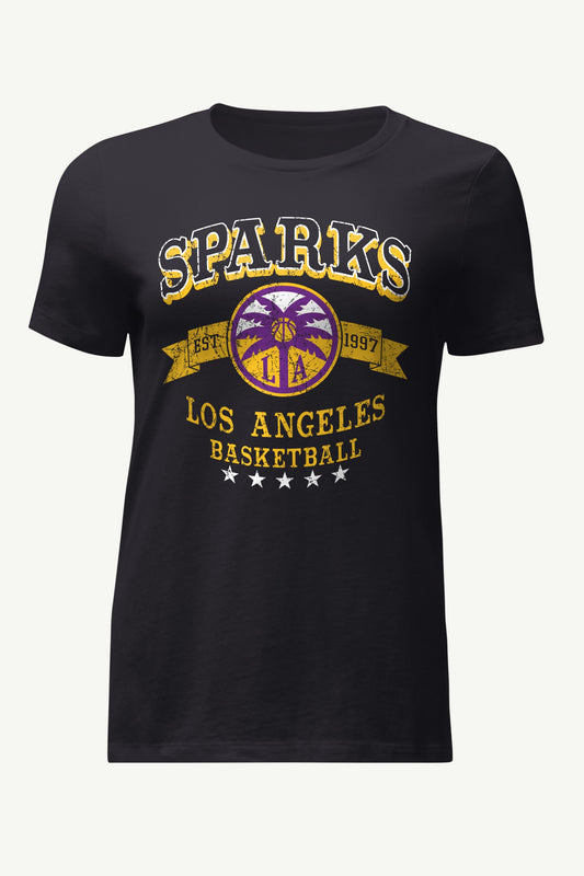 Starter Recommended / WOMENS WNBA LOS ANGELES SPARKS BLEACHERS & BANNER T SHIRT