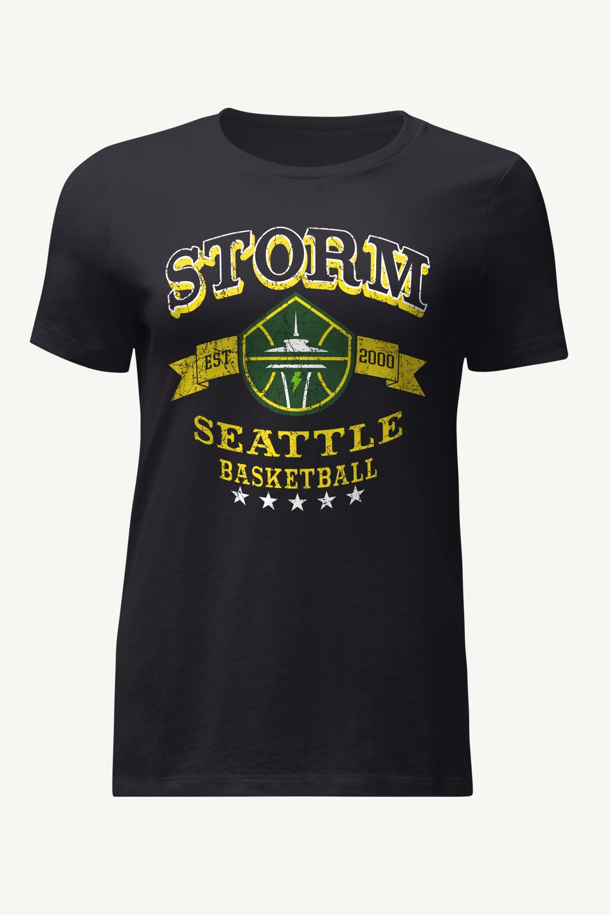 Starter Exclusive / WOMENS WNBA SEATTLE STORM BLEACHERS & BANNER T SHIRT
