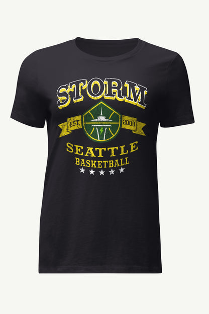 Starter Exclusive / WOMENS WNBA SEATTLE STORM BLEACHERS & BANNER T SHIRT