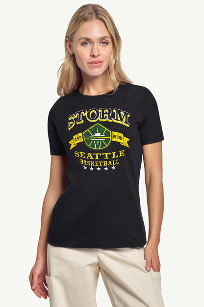Starter Exclusive / WOMENS WNBA SEATTLE STORM BLEACHERS & BANNER T SHIRT