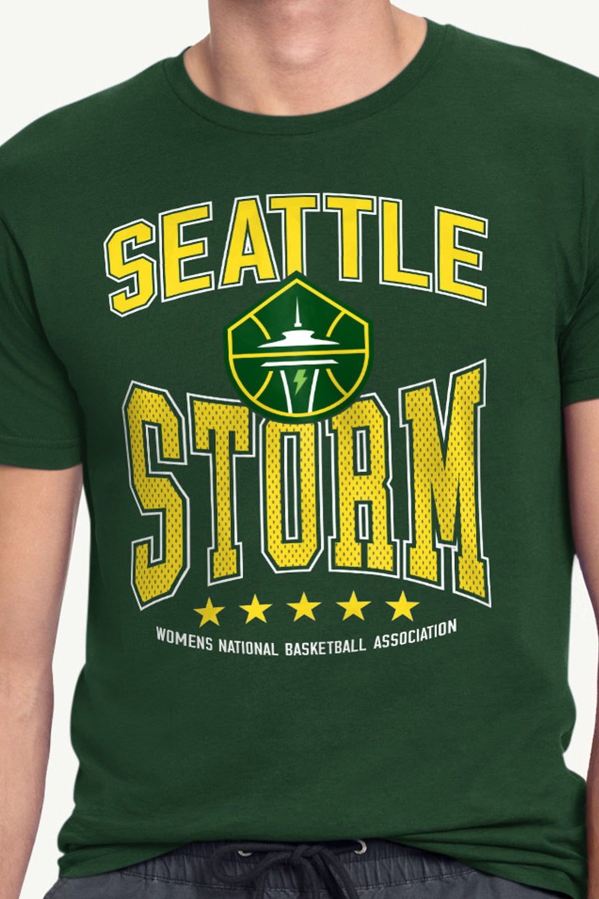 Starter Featured / MENS WNBA SEATTLE STORM CENTER SQUEEZE T SHIRT
