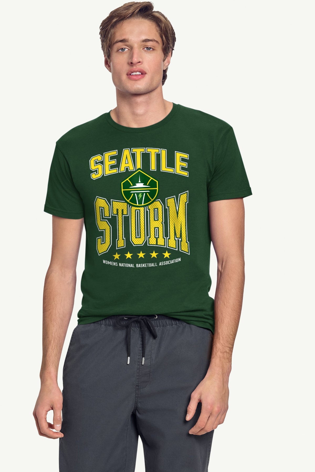 Starter Featured / MENS WNBA SEATTLE STORM CENTER SQUEEZE T SHIRT