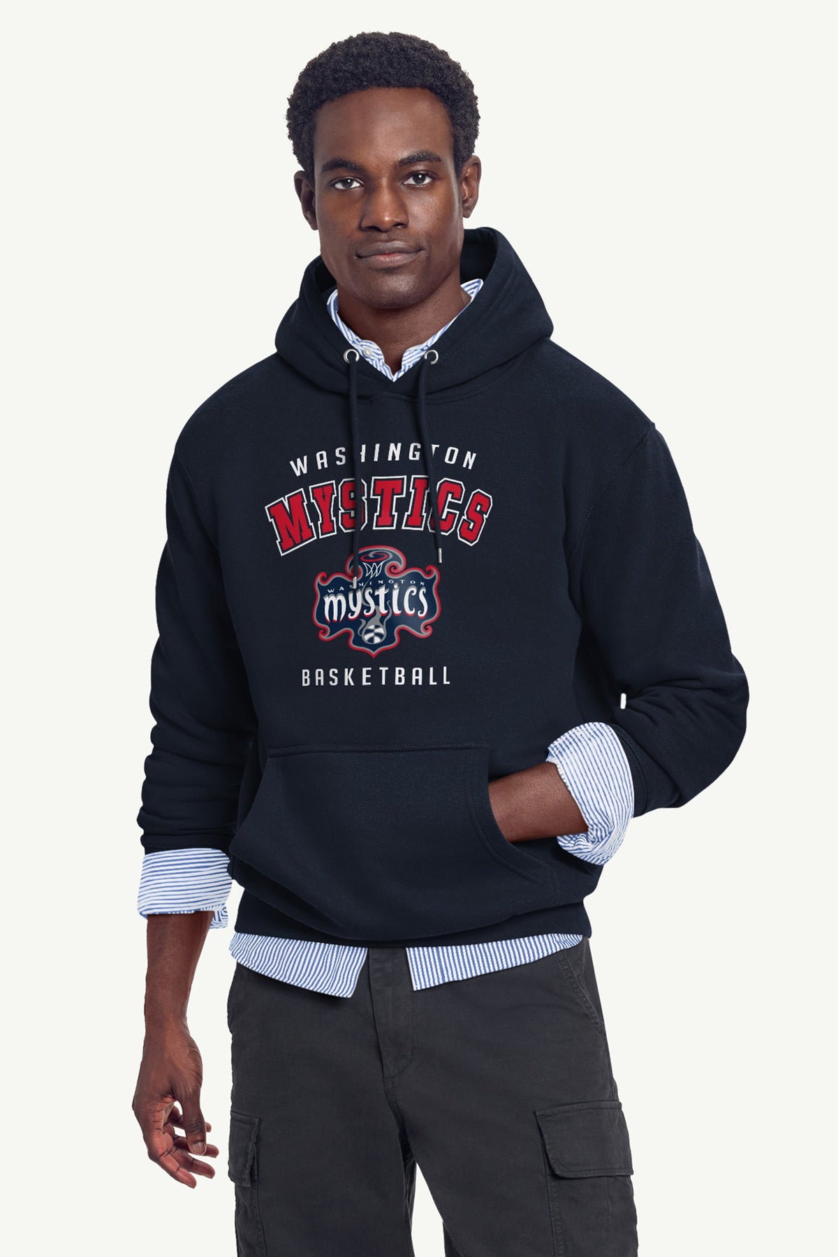 Starter Recommended / MENS WASHINGTON MYSTICS LOGO HOODIE