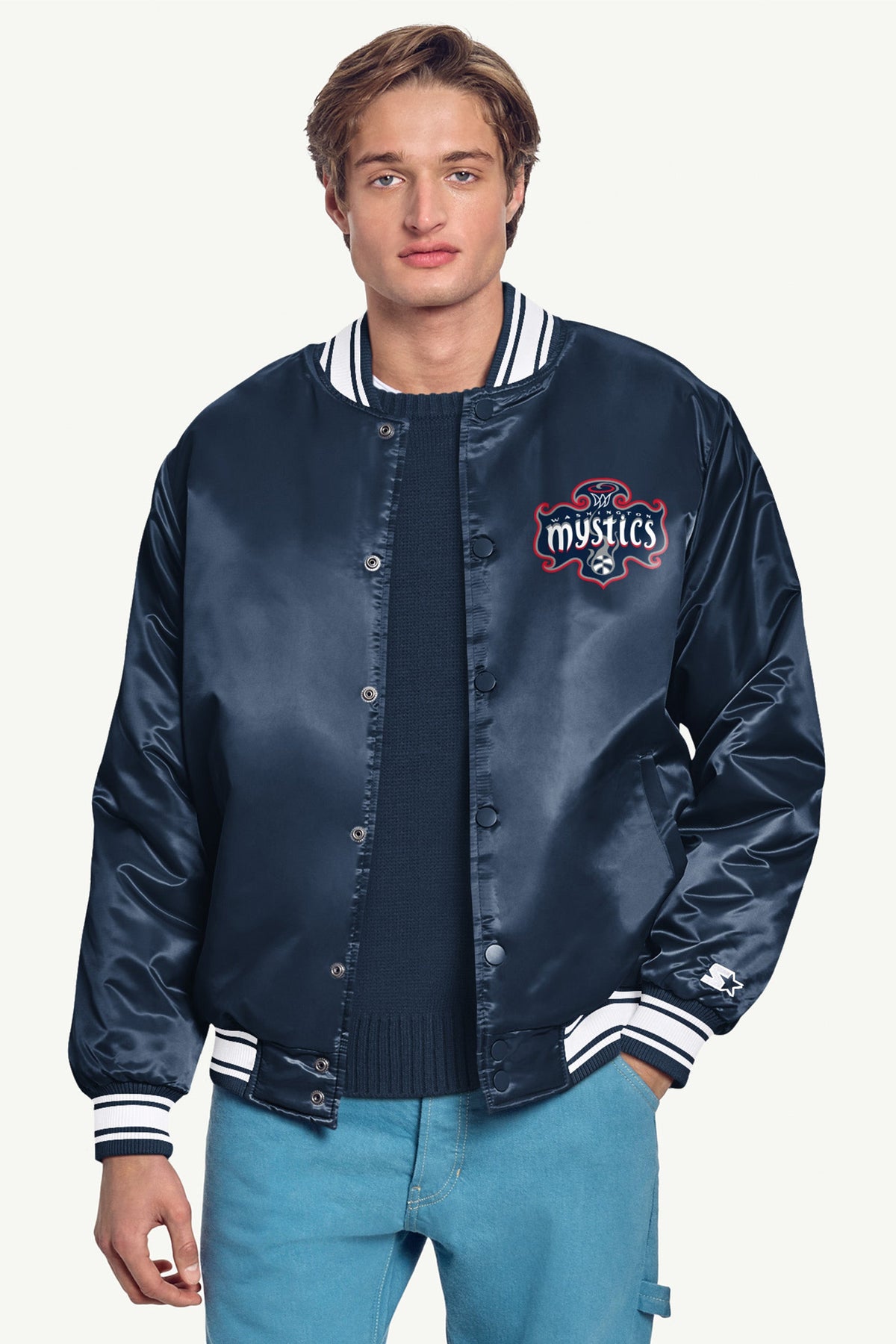 Starter Featured / MENS WNBA WASHINGTON MYSTICS VARSITY JACKET