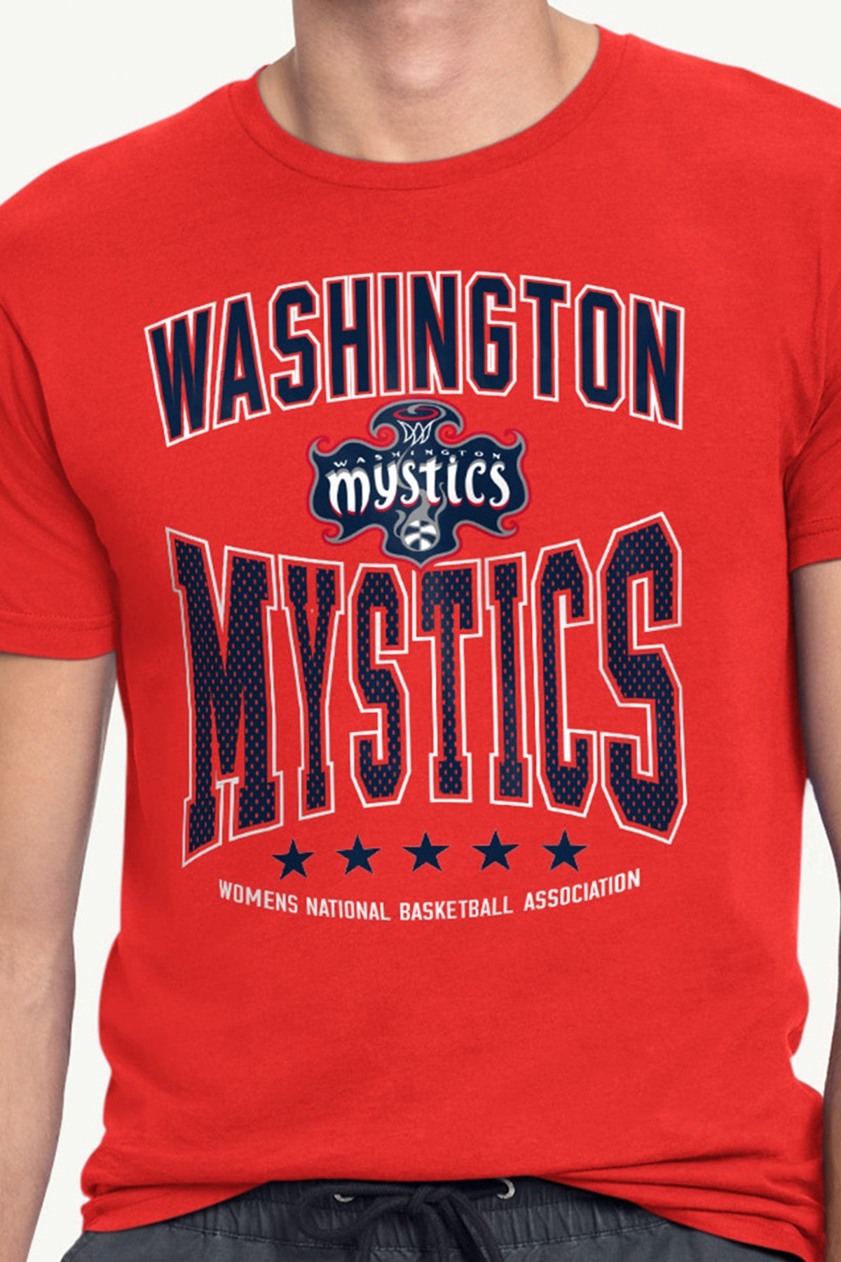 Starter Trending / MENS WNBA WASHINGTON MYSTICS CENTER SQUEEZE T SHIRT