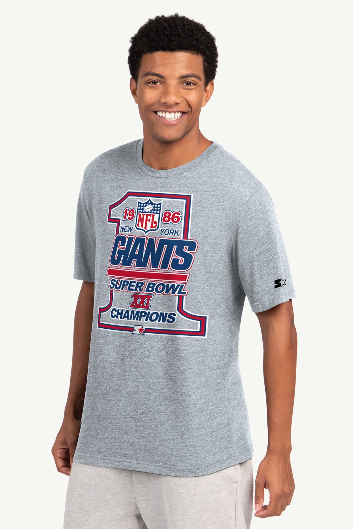 Starter Discount / MENS NEW YORK GIANTS 40TH ANNIVERSARY T SHIRT