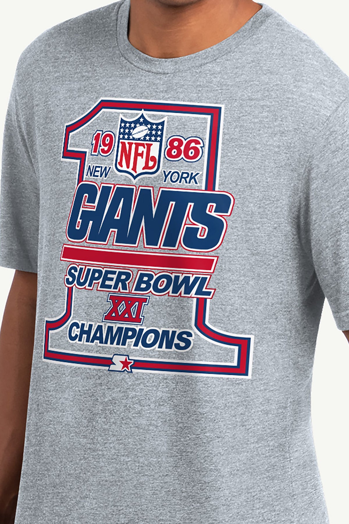 Starter Discount / MENS NEW YORK GIANTS 40TH ANNIVERSARY T SHIRT