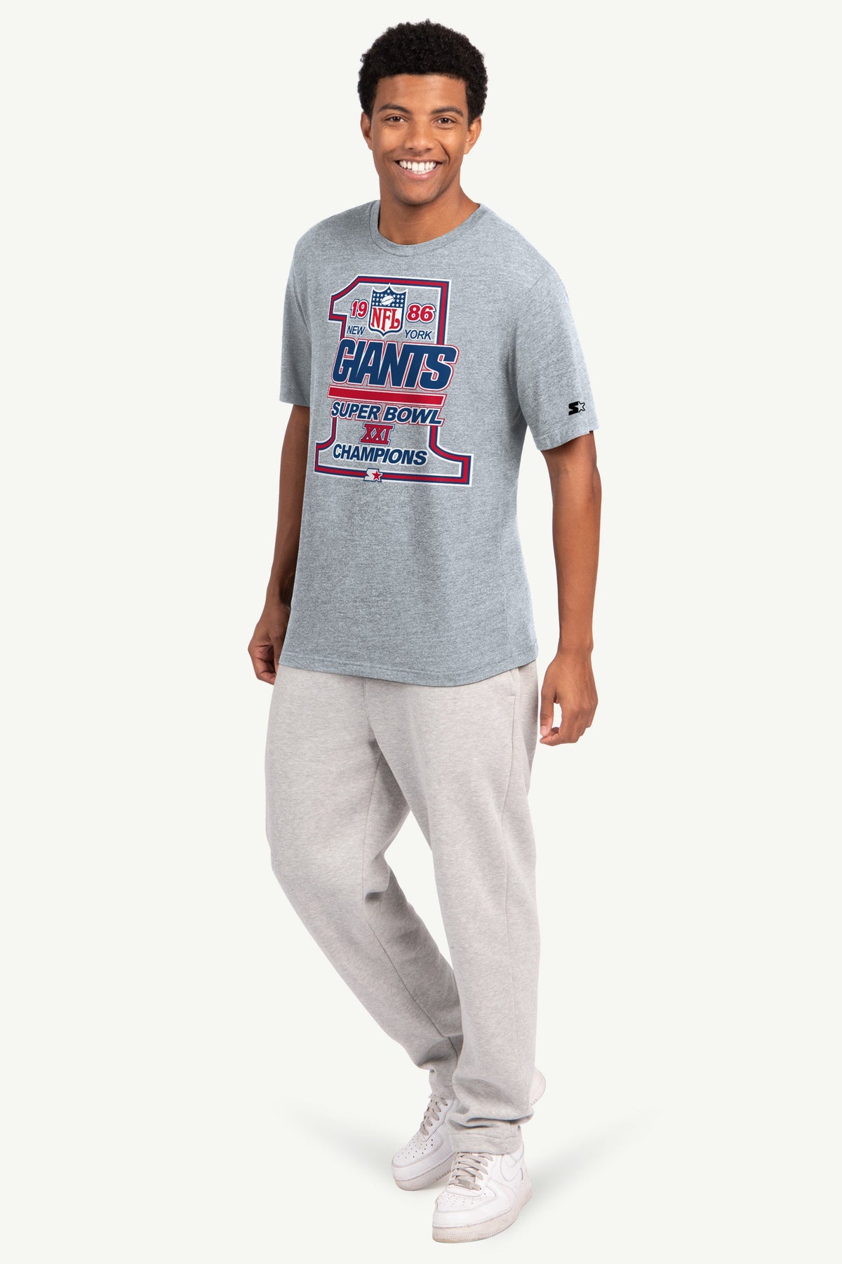 Starter Discount / MENS NEW YORK GIANTS 40TH ANNIVERSARY T SHIRT