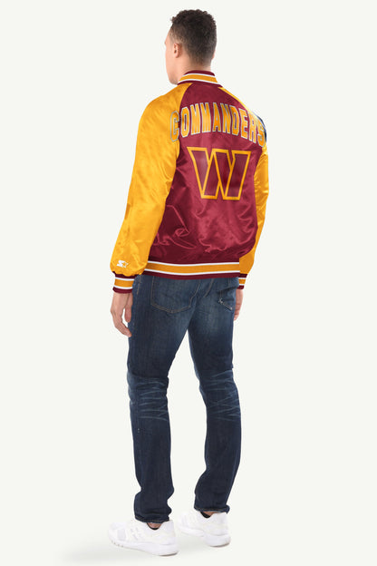 Starter Everyday / MENS WASHINGTON COMMANDERS INDUCTEE SATIN VARSITY JACKET