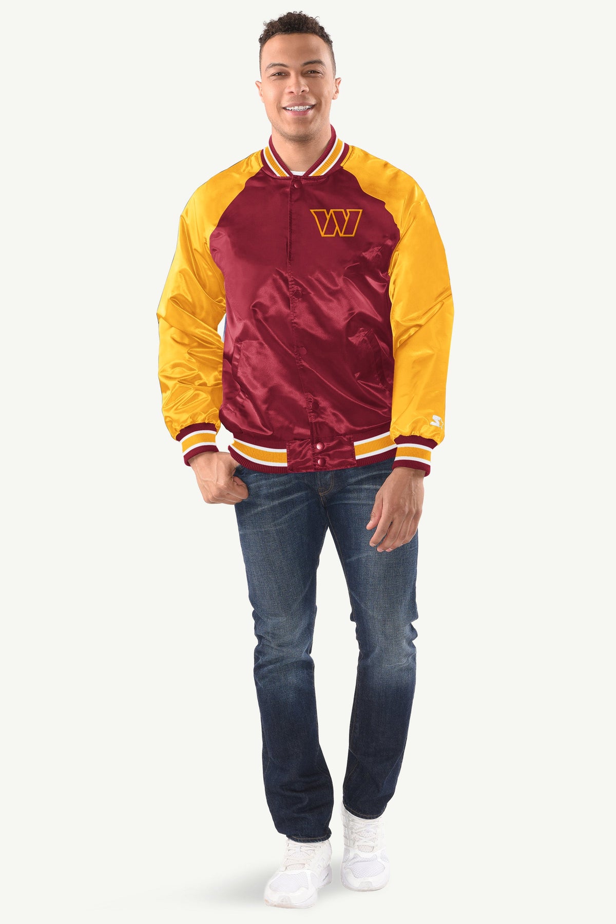 Starter Everyday / MENS WASHINGTON COMMANDERS INDUCTEE SATIN VARSITY JACKET
